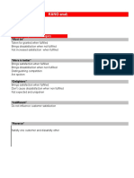 KANO Analysis - Template: Service/Product Customers Project Name Project Team Revision Date "Must Be"