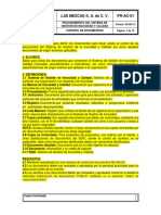 Pr-Ac-01 Control de Documentos