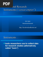 Educational Research: Instruments (" ")