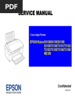 Service Manual: EPSON Stylus NX100/NX105/SX100/ SX105/TX100/TX101/TX102/ TX103/TX105/TX106/TX109/ ME 300