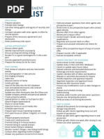 Listing Management Checklist PDF