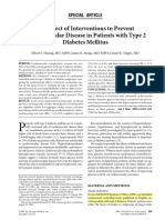 Effcet of Glucose Trial Interventions On T2DMhuang2001