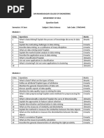 Question Bank Semester: IV Sem Subject: Data Science Sub Code: 17MCA441 SL - No. Questions Marks