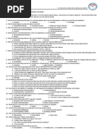 First Quarterly Test in Oral Communication