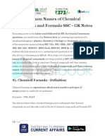 Common Names of Chemical Compounds and Formula SSC