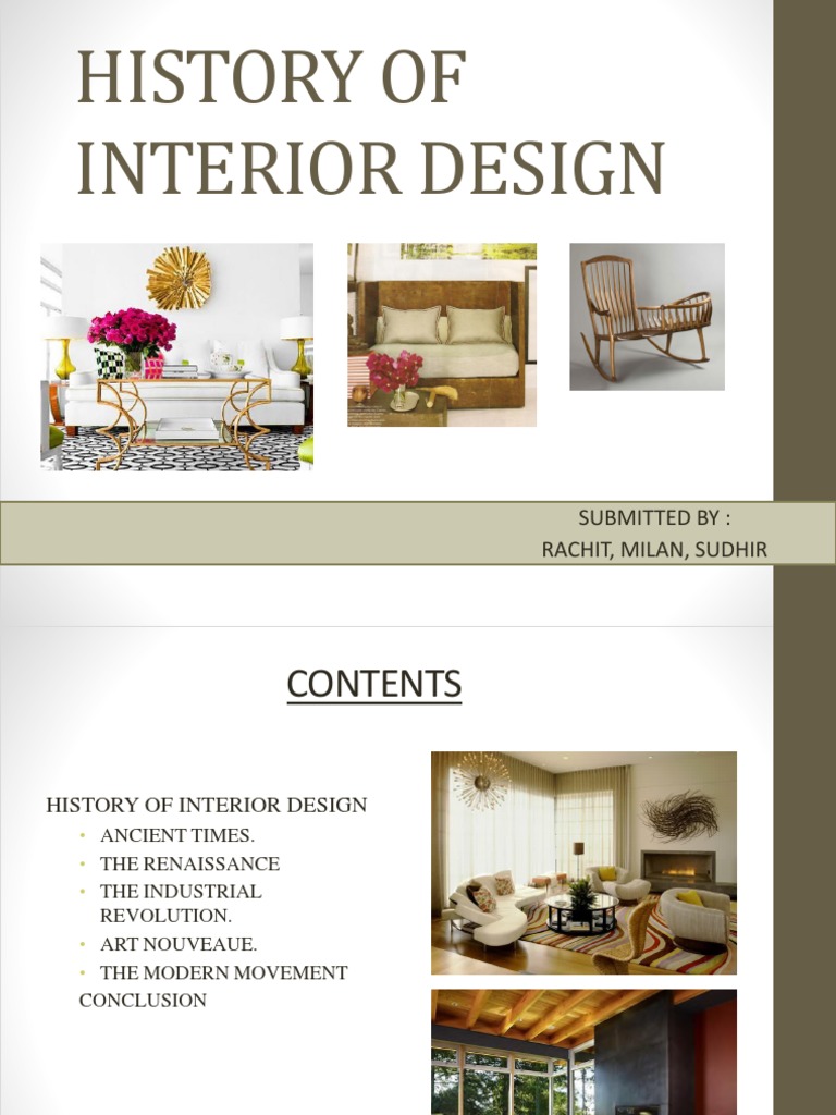 Evolution of Interior Design History | PDF | Interior Design | Art Nouveau