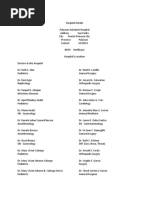 Adventist Hospital Palawan Doctor List | PDF | Health Care | Clinical ...