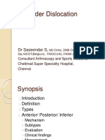 Shoulder Dislocation: DR Saseendar S