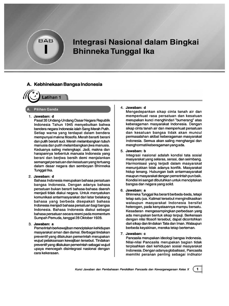 Kebhinekaan bangsa indonesia selalu diarahkan pada persatuan dan kesatuan bangsa. akan tetapi persat