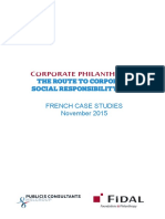 Corporate Philanthropy:: The Route To Corporate Social Responsibility (CSR) French Case Studies November 2015