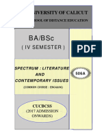 SLM-4th Sem English - Spectrum-Lit & Contemporary Issues PDF