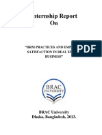 Internship Report On: BRAC University Dhaka, Bangladesh, 2013