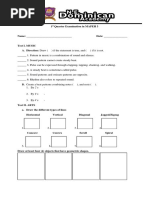 First Quarter Exam