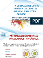 Desafíos y Ventajas Del Uso de Antioxidantes y Colorantes Naturales en La Industria Cárnica