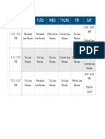 Class Schedule