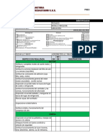 Preoperacional Inspección Diaria Cargador Frontal