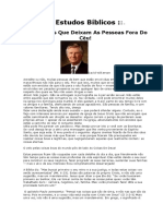 Coisas Boas Que Deixam as Pessoas Fora Do Céu (Por Pr David Wilkerson)