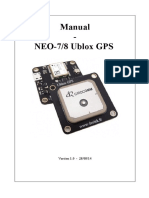 Manual - NEO-7/8 Ublox GPS: Version 1.0 - 28/08/14