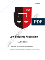 Law Students Federation: LL.B. Notes