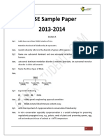 CBSE-Class 12-Biology-Sample Paper-I