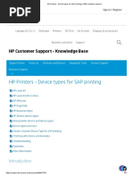 HP Printers - Device Types For SAP Printing - HP® Customer Support