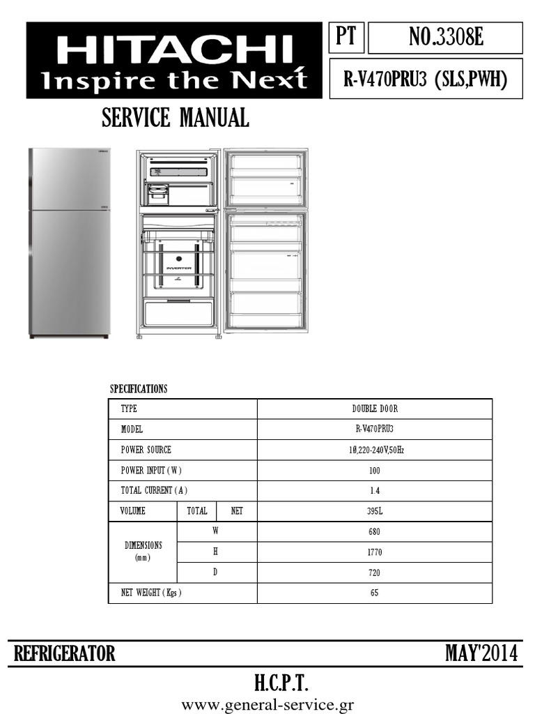 Hitachi Refrigerator Manual PDF