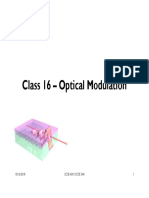 Class 16 Optical Modulation