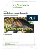 Instalaciones Equinos, Todos Los Aspectos Importantes PDF