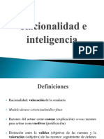 Racionalidad e Inteligencia