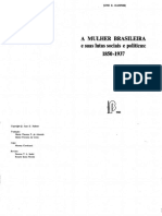 HANER J E A Mulher Brasileira e Suas Lutas Sociais e Politicas 1850 1937 Sao Paulo Brasiliense 1981