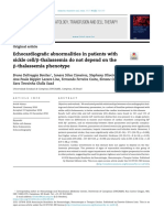 Echocardiografic abnormalities in patients with sickle cell/β-thalassemia do not depend on the β-thalassemia phenotype