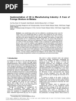 Implementation of 5S in Manufacturing Industry a C