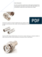 Tipos de Conectores de Radio Frecuencia