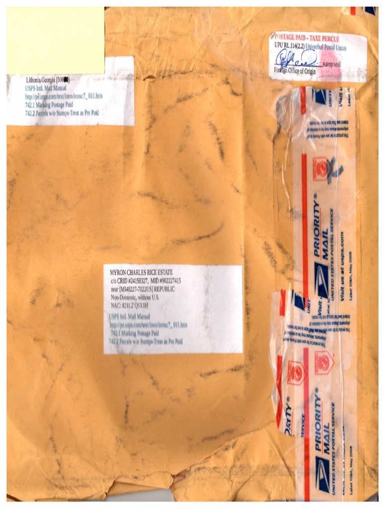 Sample Mail Wi Foreign Addresses PDF