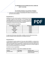 Propuestas Para El Desarrollo de Los Modulos en El Curso de Arte y Cultura 2019