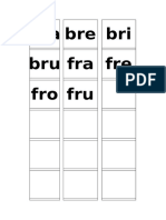 Bra Bre Bri Bru Fra Fre Fro Fru