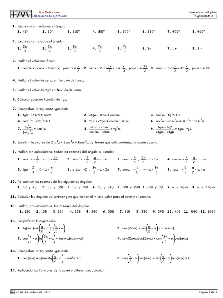 Trigonometria Colecciona | PDF | Triángulo | Trigonometría