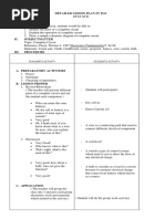 Detailed Lesson Plan in Tle