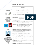 Literary Elements Notes PDF