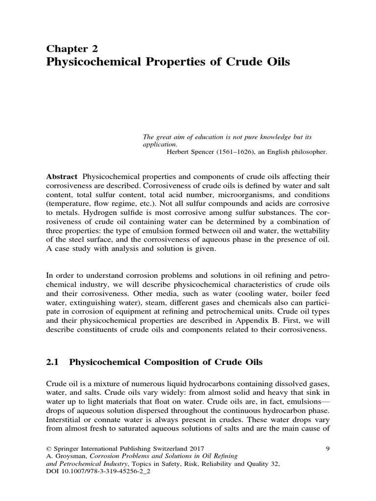 Introduction. For Crude Oil | PDF | Solution | Petroleum