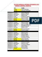 Final Rota for March 