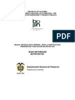 Manual Metodologico General, Para La Identificación, Preparación y Evaluación de Proyectos (1)