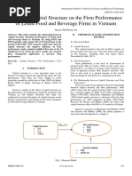 Impact of Capital Structure on the Firm Performance of Listed Food and Beverage Firms in Vietnam