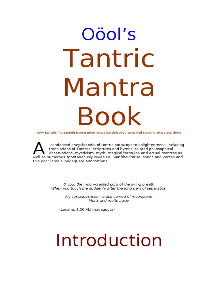 Tantric Mantra Book PDF | Download Free PDF | Kali | Hindu Deities