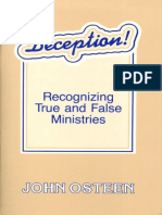 Deception Recognizing True and False Ministries