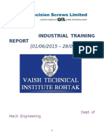 INDUSTRIAL TRAINING REPORT