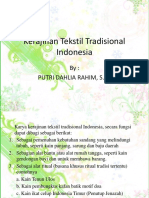 Kerajinan Tekstil Tradisional Indonesia