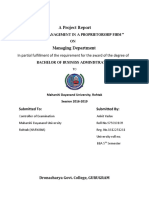 A Project Report: in Partial Fulfillment of The Requirement For The Award of The Degree of