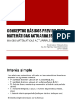 Conceptos básicos previos para matemáticas actuariales