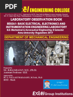 BE8261 - BEEIE Lab Manual For II Sem Mech/ Aero